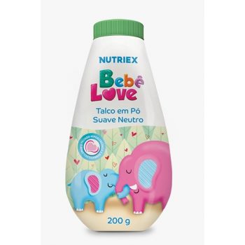 Talco em pó Bebê Love Suave Neutro 200g