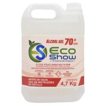 Álcool Gel Antisséptico Eco Show 70° 5 Litros