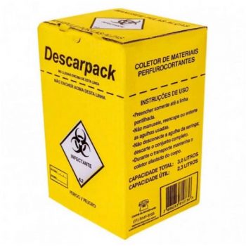Coletor Para Material Perfurocortante Descarpack 3 litros