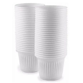 Copo Descartável Branco 50ml com 100 unidades