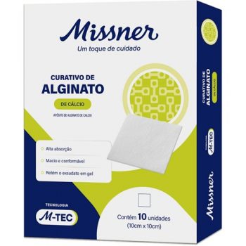 Curativo de Alginato de Cálcio M-TEC Missner - 10cm x 10cm