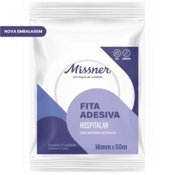 Fita Adesiva Hospitalar Crepe Missner 16mm x 50m