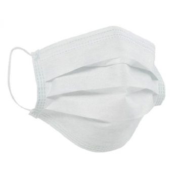 Máscara Descartável Tripla com Elástico com 50 unidades 