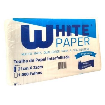 Papel Toalha Interfolha White Paper 21cm x 22cm