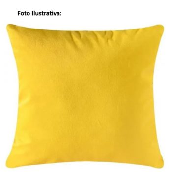 Capa Para Almofada Impermeável Napa Amarela 