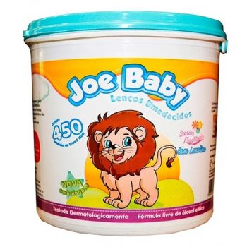 Balde de Lenços Umedecidos Joe Baby 450 unidades