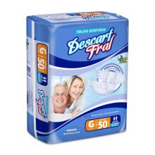 Fralda Geriátrica Descart Fral tamanho G com 50 unidades