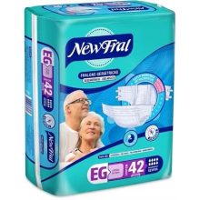 Fralda Geriátrica New Fral tamanho EG com 42 unidades