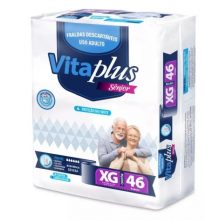 Fralda Geriátrica Vita Plus tamanho EG com 46 unidades